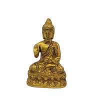 Sitzende Bronze Buddha Figur